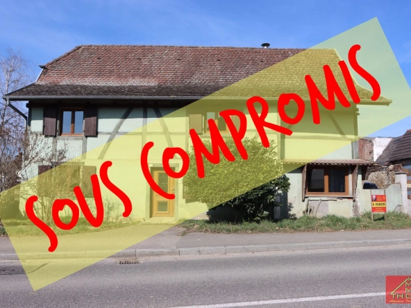 Charmante maison alsacienne de 1750 avec grand terrain à Tagsdorf