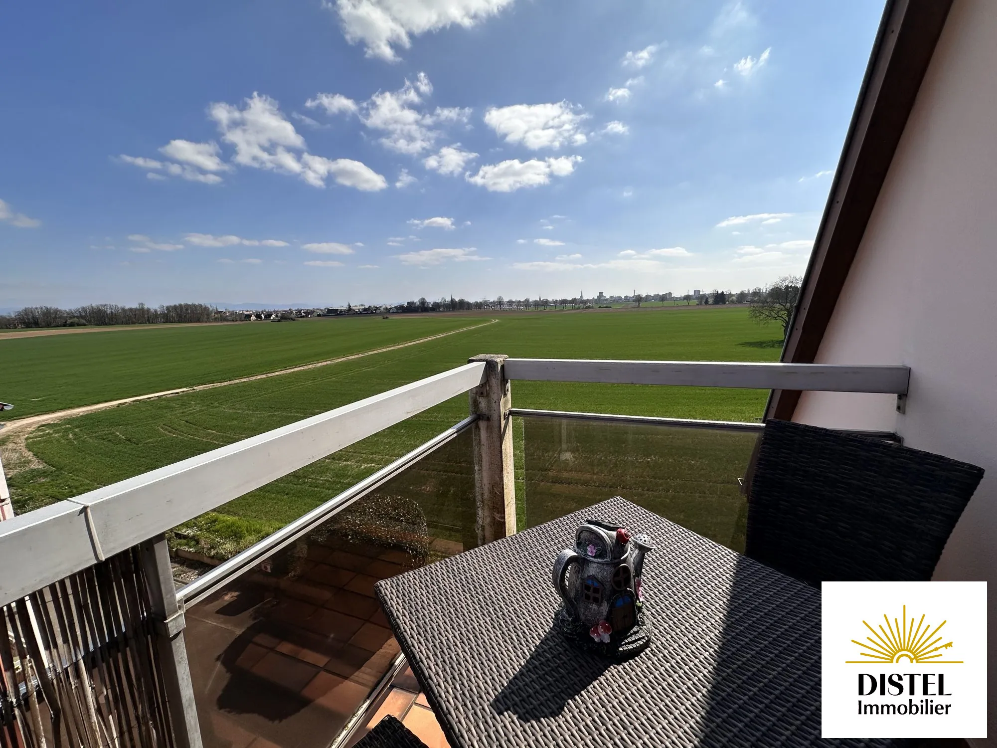 Bel appartement 3 pièces avec vue dégagée à Souffelweyersheim 