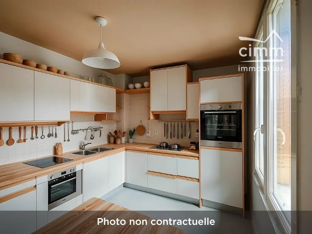 T2 lumineux de 45m² à Fontaine avec parking et cave, investissement ou résidence principale 