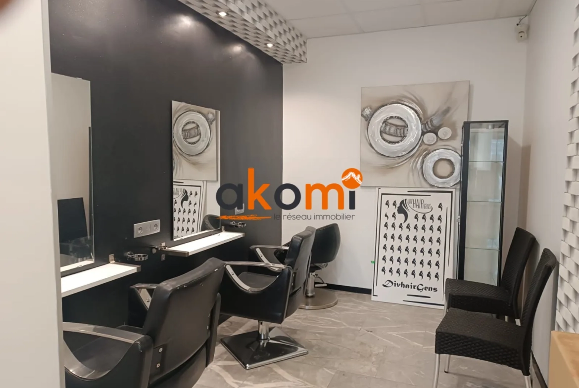 Salon de coiffure et institut de beauté à Mulhouse, emplacement premium, moderne et prêt à l'emploi 