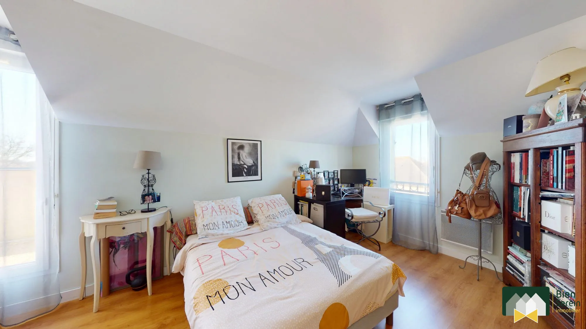 Appartement lumineux avec balcon, garage et proche commodités au Coudray 