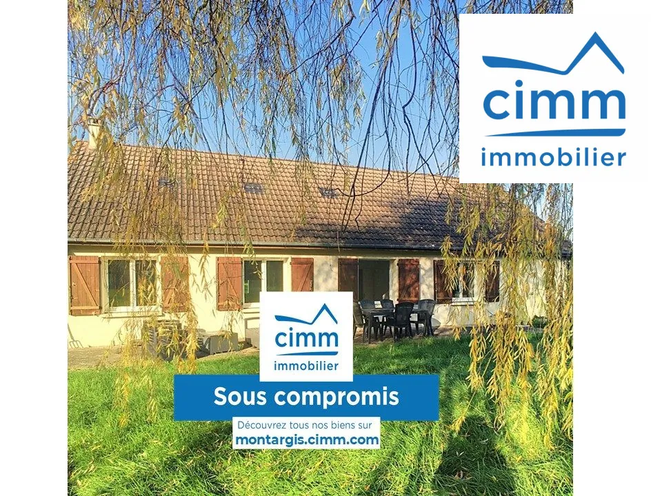 À vendre maison de plain-pied avec 3 chambres à Varennes Changy (45290) 