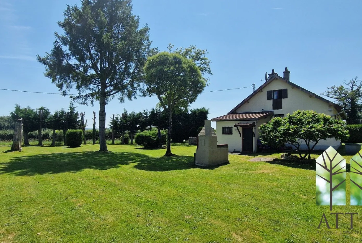 Maison de 3 chambres avec grand jardin à Genouillac, proche de la nature 