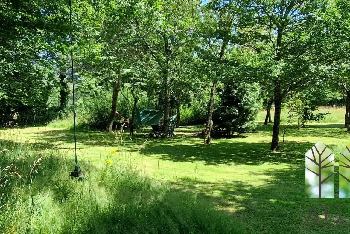 Maison de 3 chambres avec grand jardin à Genouillac, proche de la nature 
