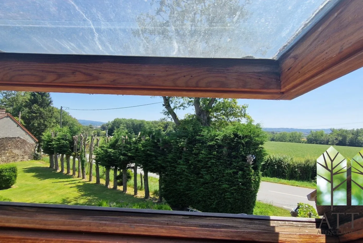 Maison de 3 chambres avec grand jardin à Genouillac, proche de la nature 