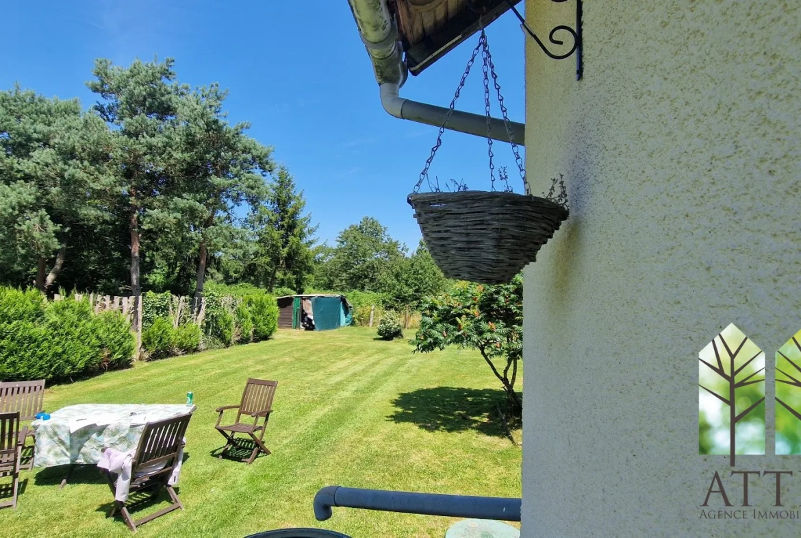 Maison de 3 chambres avec grand jardin à Genouillac, proche de la nature 