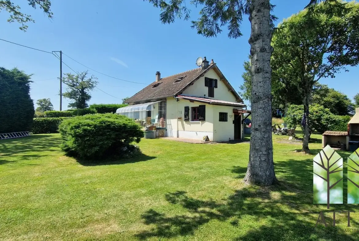 Maison de 3 chambres avec grand jardin à Genouillac, proche de la nature 