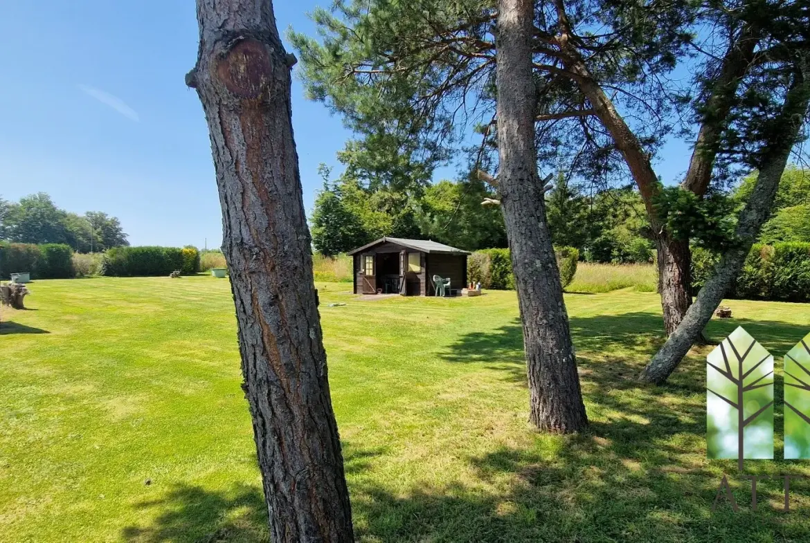 Maison de 3 chambres avec grand jardin à Genouillac, proche de la nature 