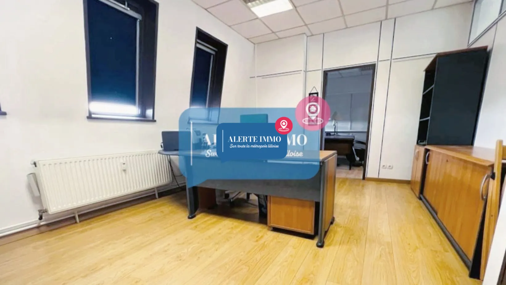 Ensemble de bureaux avec terrasse et parking sécurisé à Roubaix en vente 