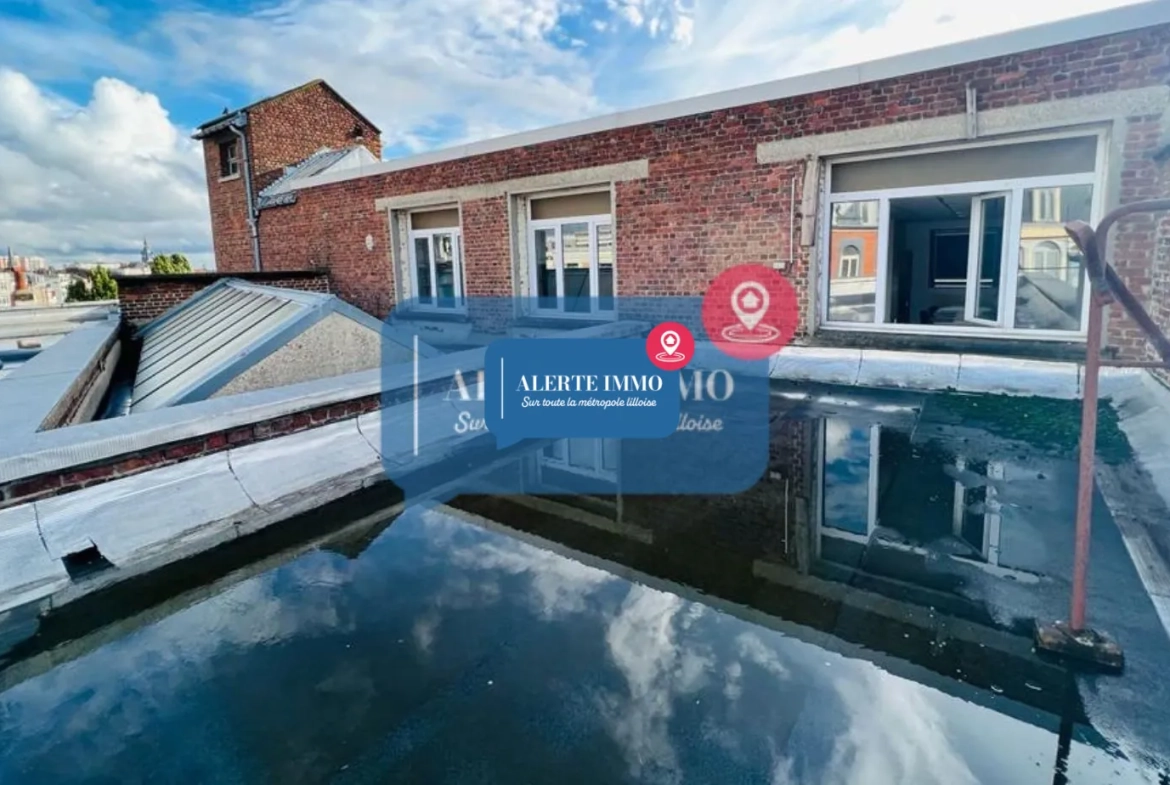 Ensemble de bureaux avec terrasse et parking sécurisé à Roubaix en vente 
