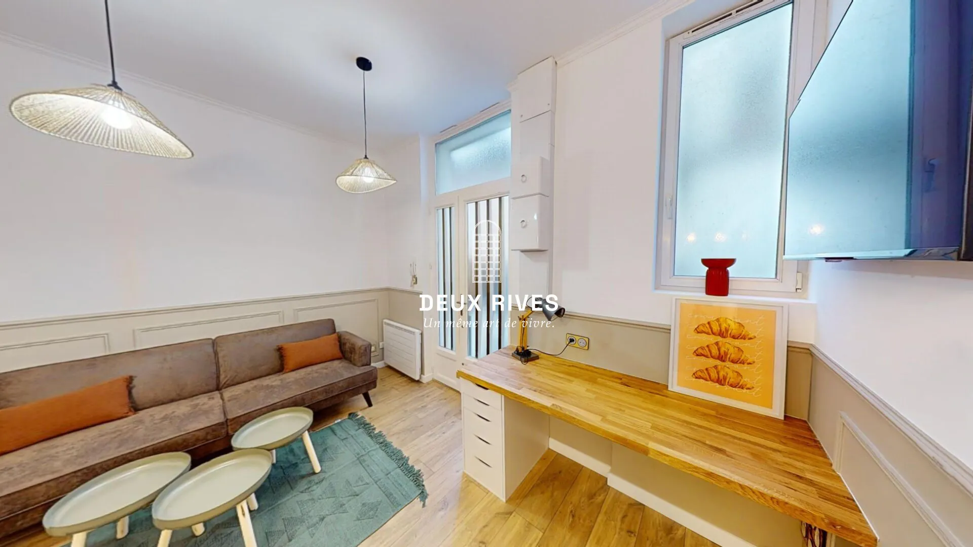 Vente appartement T2 à Nantes de 30 m² avec vue sur cour intérieure 