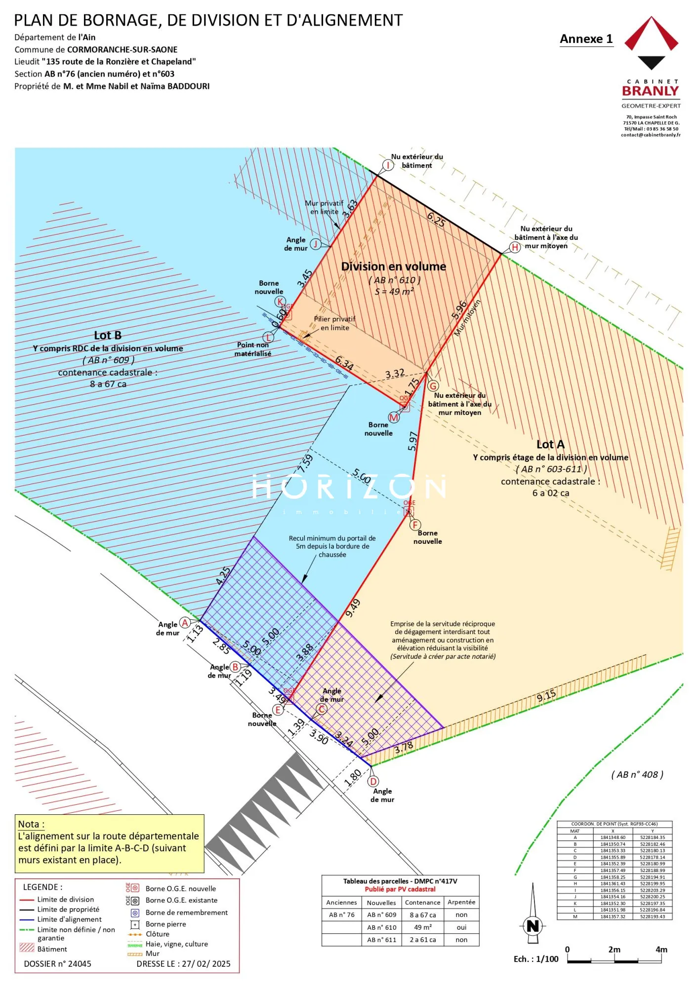 Maison à réhabiliter de 120 m² avec terrain de 624 m² à Cormoranche-sur-Saône 