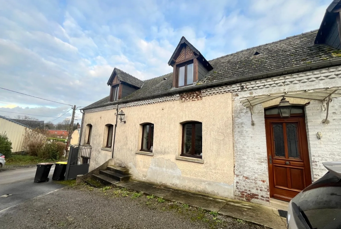 Maison de Village à vendre à La Vallée Mulâtre avec studio rénové et jardin calme 