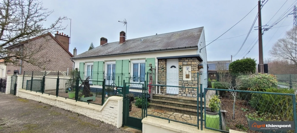 Maison de plain-pied à Abbeville - 3 chambres, garage et terrasse, 95 m²