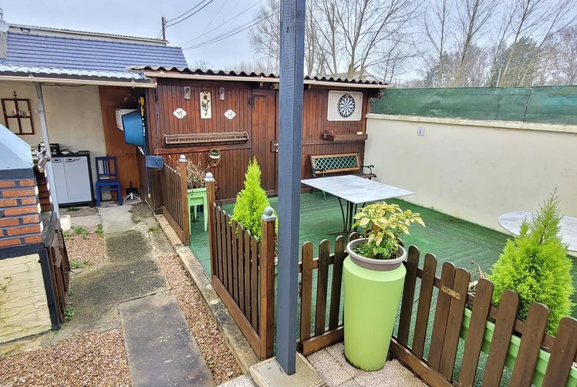 Maison de plain-pied à Abbeville - 3 chambres, garage et terrasse, 95 m² 
