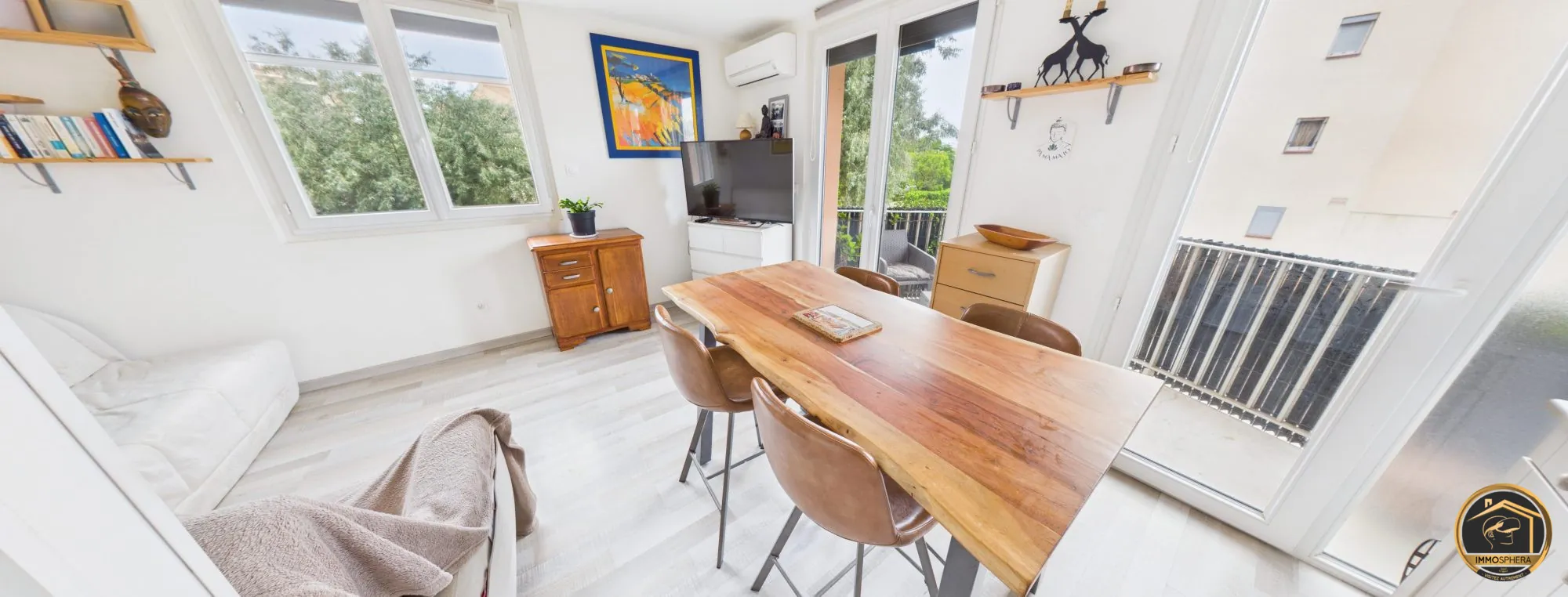 Appartement T2 lumineux avec balcon à Narbonne-Plage, proche commodités et écoles 