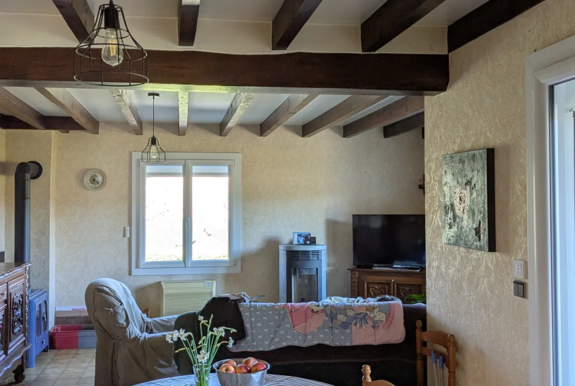 Maison 105 m² avec terrain constructible à Saint Péray - Vue campagne 