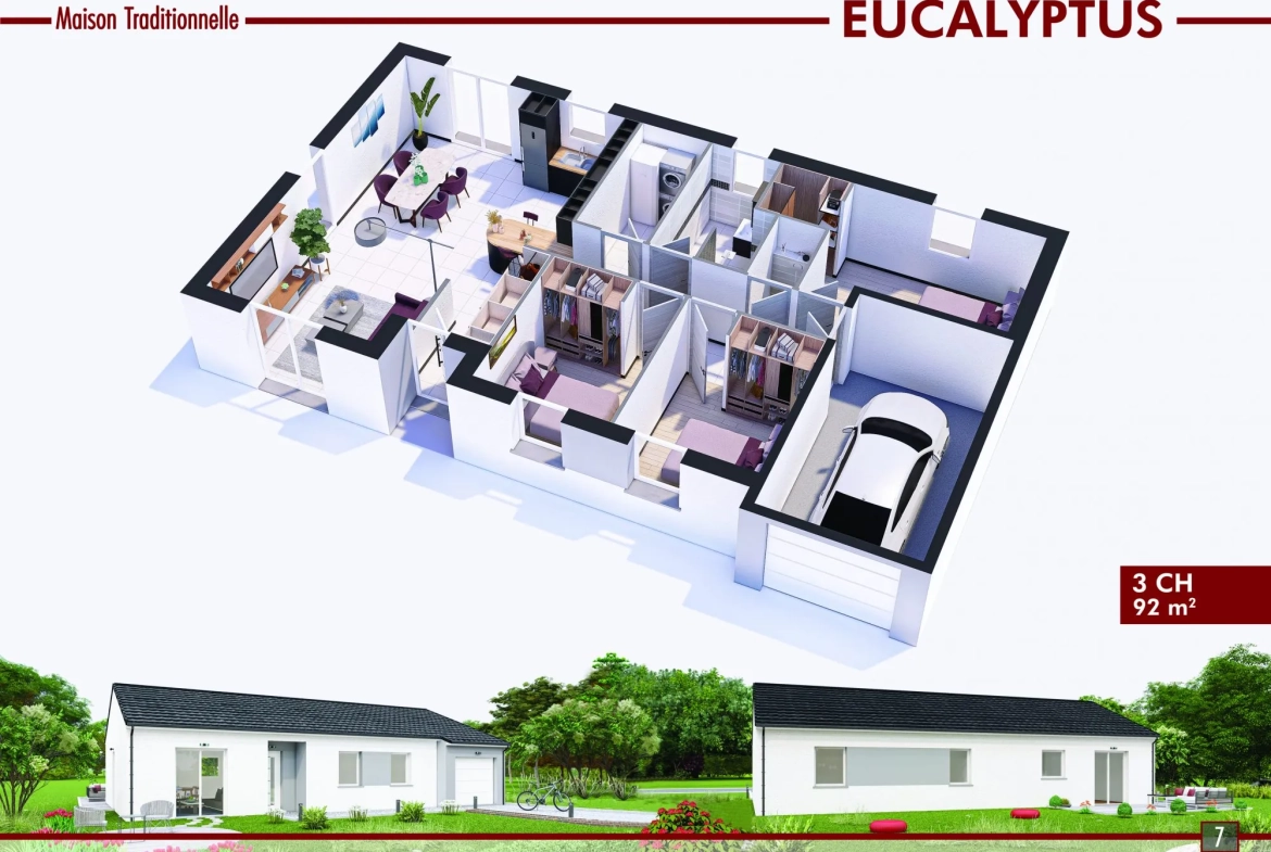 Maison neuve sur mesure à Rebeuville - Construction clé en main 