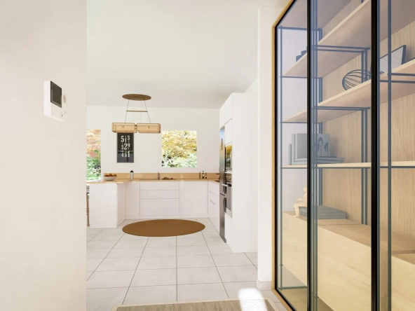 Maison neuve sur mesure à Rebeuville – Modèle EUCALYPTUS, plain-pied, 3 chambres