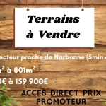 Terrains constructibles à vendre à Marcorignan près de Narbonne - Opportunités à saisir