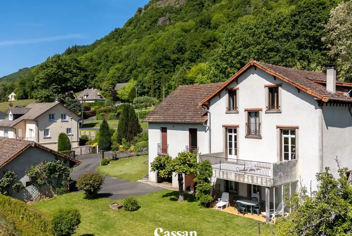 Grand ensemble immobilier à Vic-sur-Cère offrant trois logements et vue exceptionnelle 