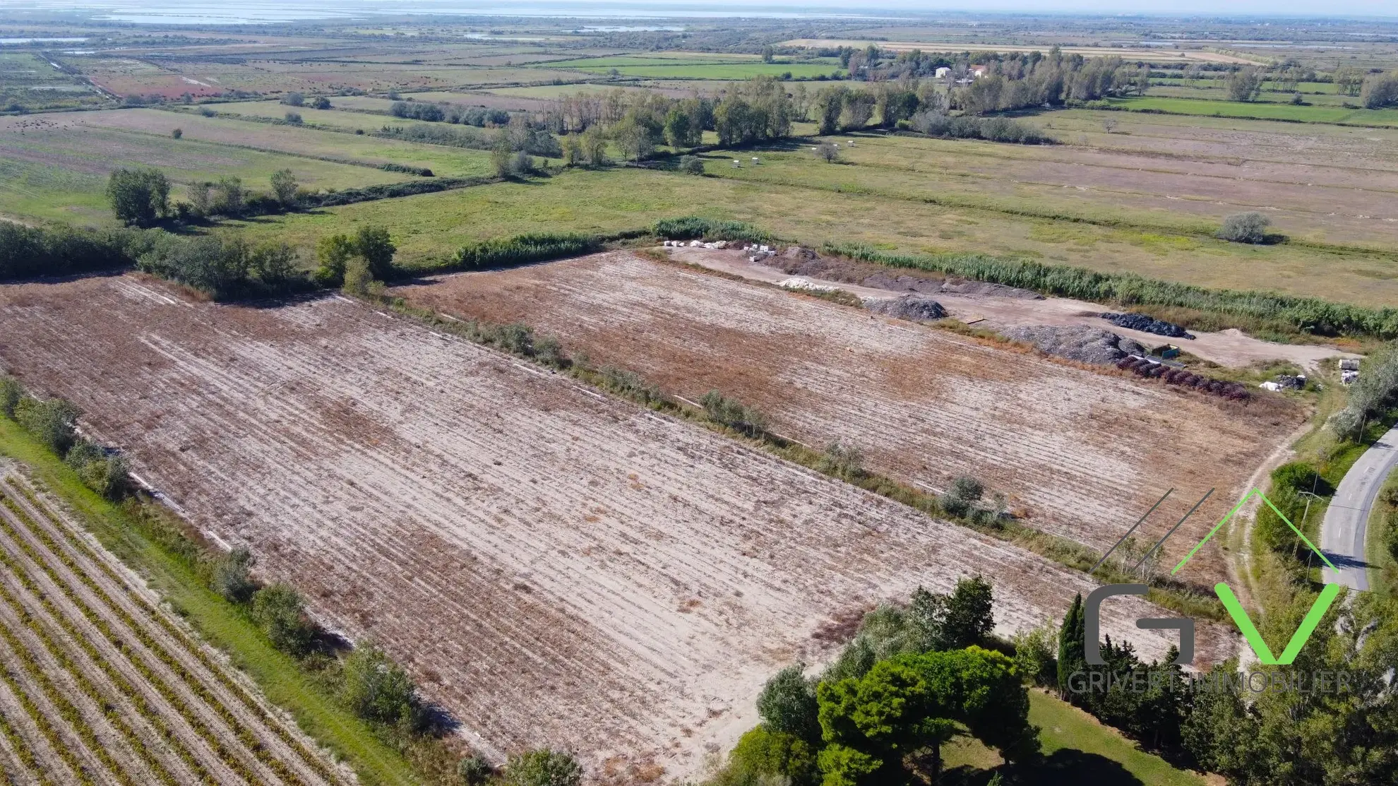 Terrain agricole AOP en Camargue de 46 800 m² proche du Rhône 