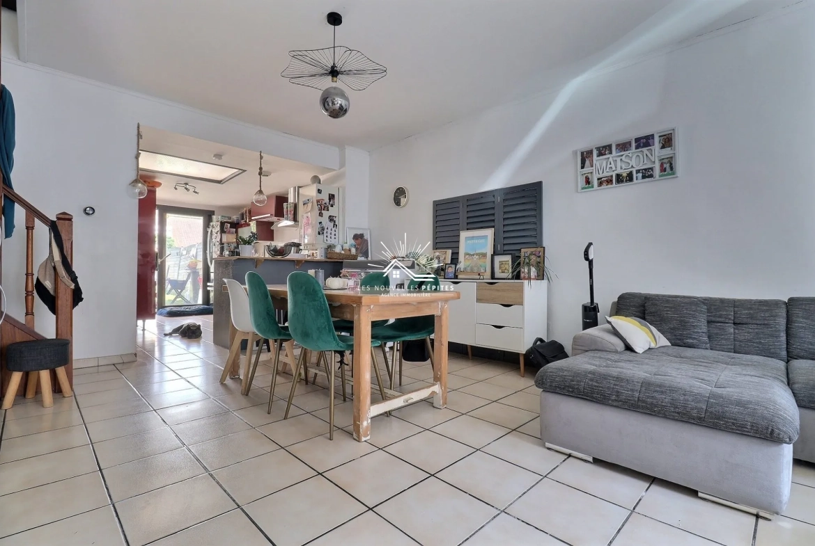 Maison à Wattrelos avec 2 chambres, bureau et jardin – Opportunité idéale 