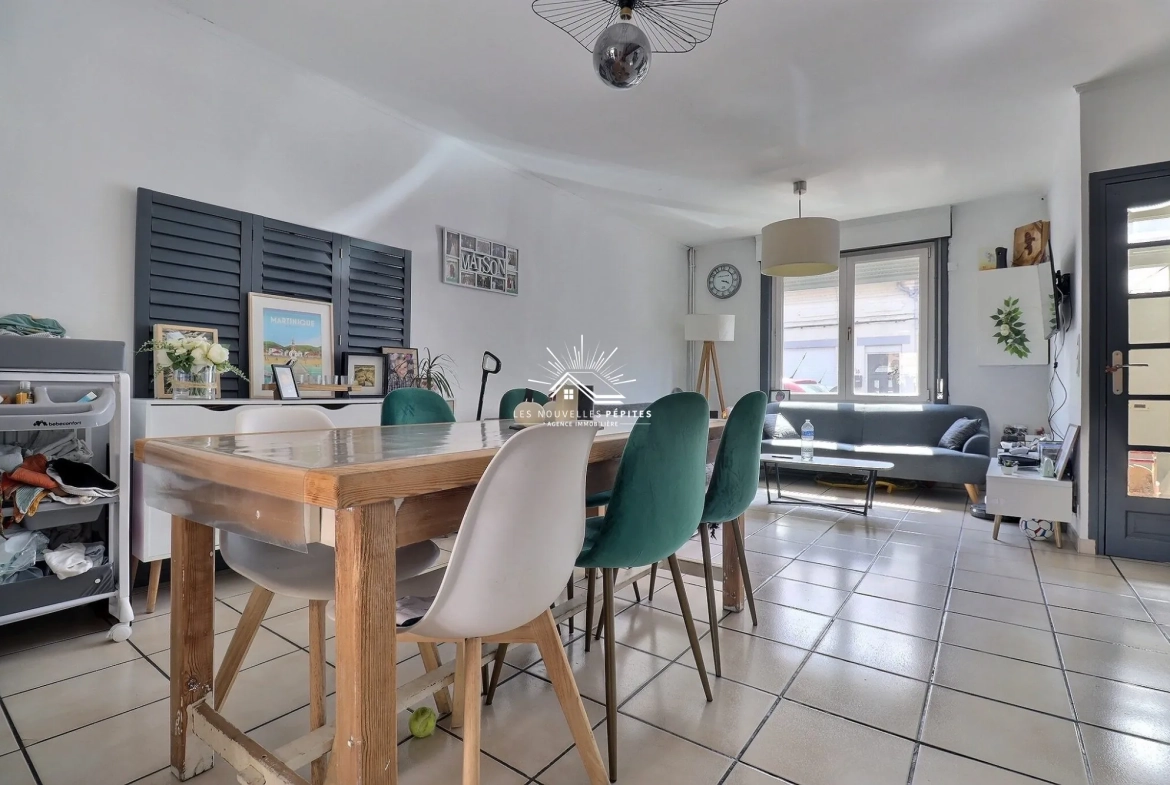 Maison à Wattrelos avec 2 chambres, bureau et jardin – Opportunité idéale 