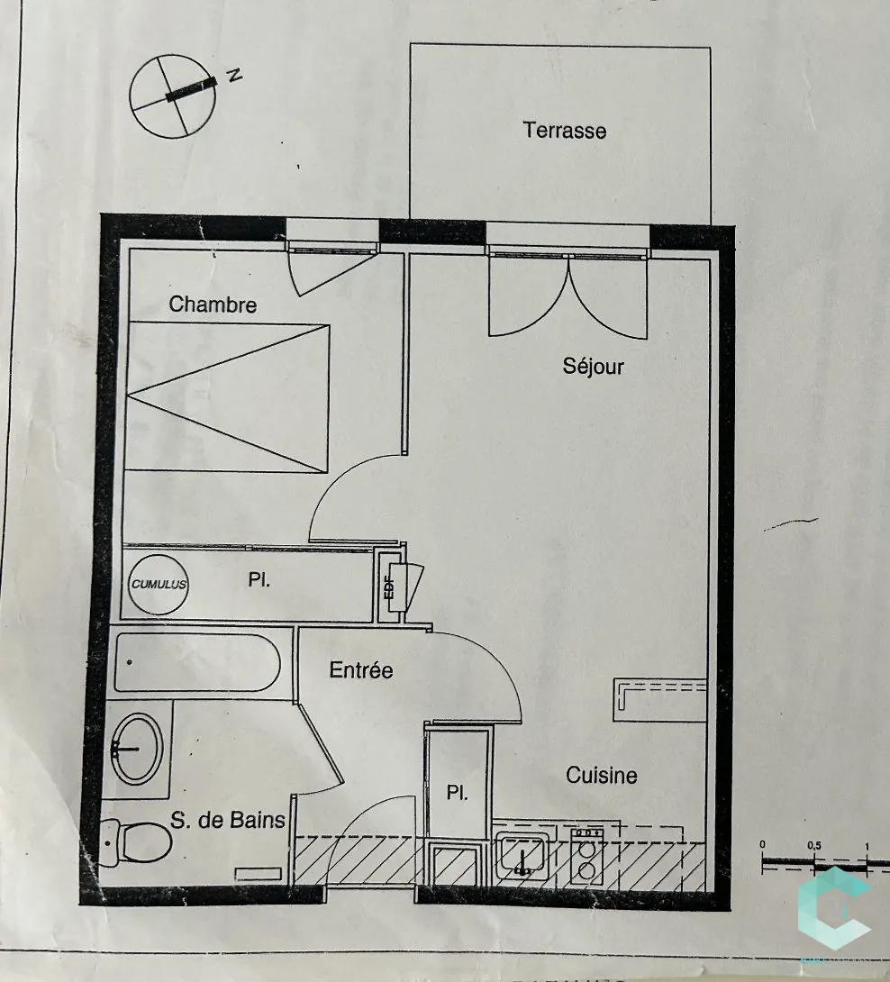 Appartement T2 avec terrasse et piscine à Castres - Résidence sécurisée 
