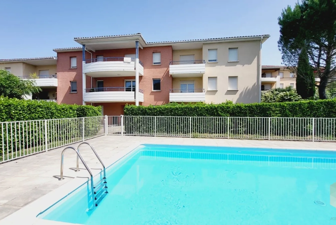 Appartement T2 avec terrasse et piscine à Castres - Résidence sécurisée 