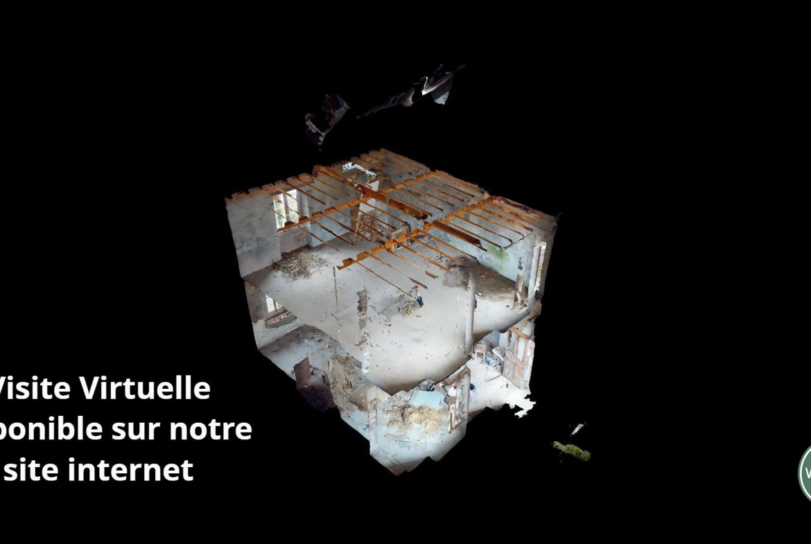 Maison en pierres à rénover à Saint Denis de Méré - 70 m² avec jardin 