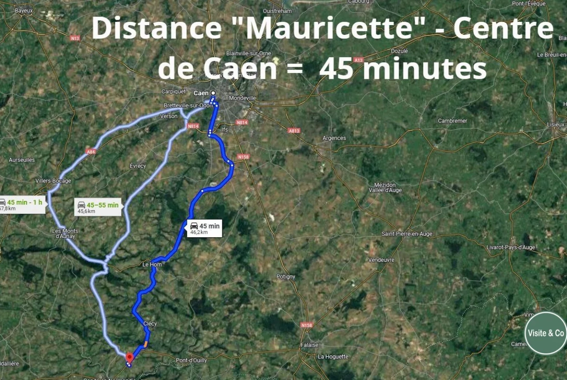 Maison en pierres à rénover à Saint Denis de Méré - 70 m² avec jardin 