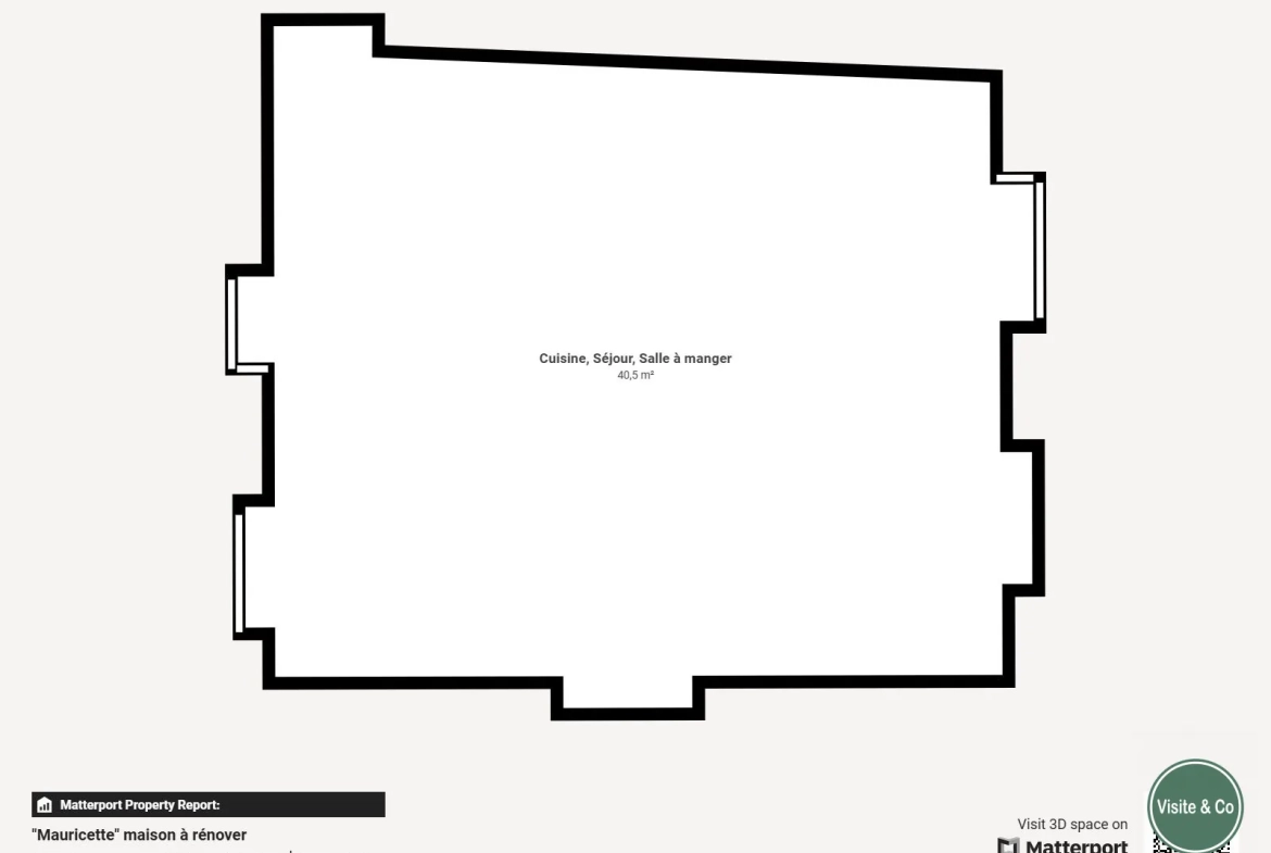 Maison en pierres à rénover à Saint Denis de Méré - 70 m² avec jardin 