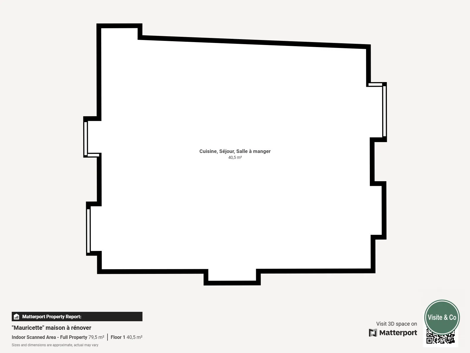 Maison en pierres à rénover à Saint Denis de Méré - 70 m² avec jardin 