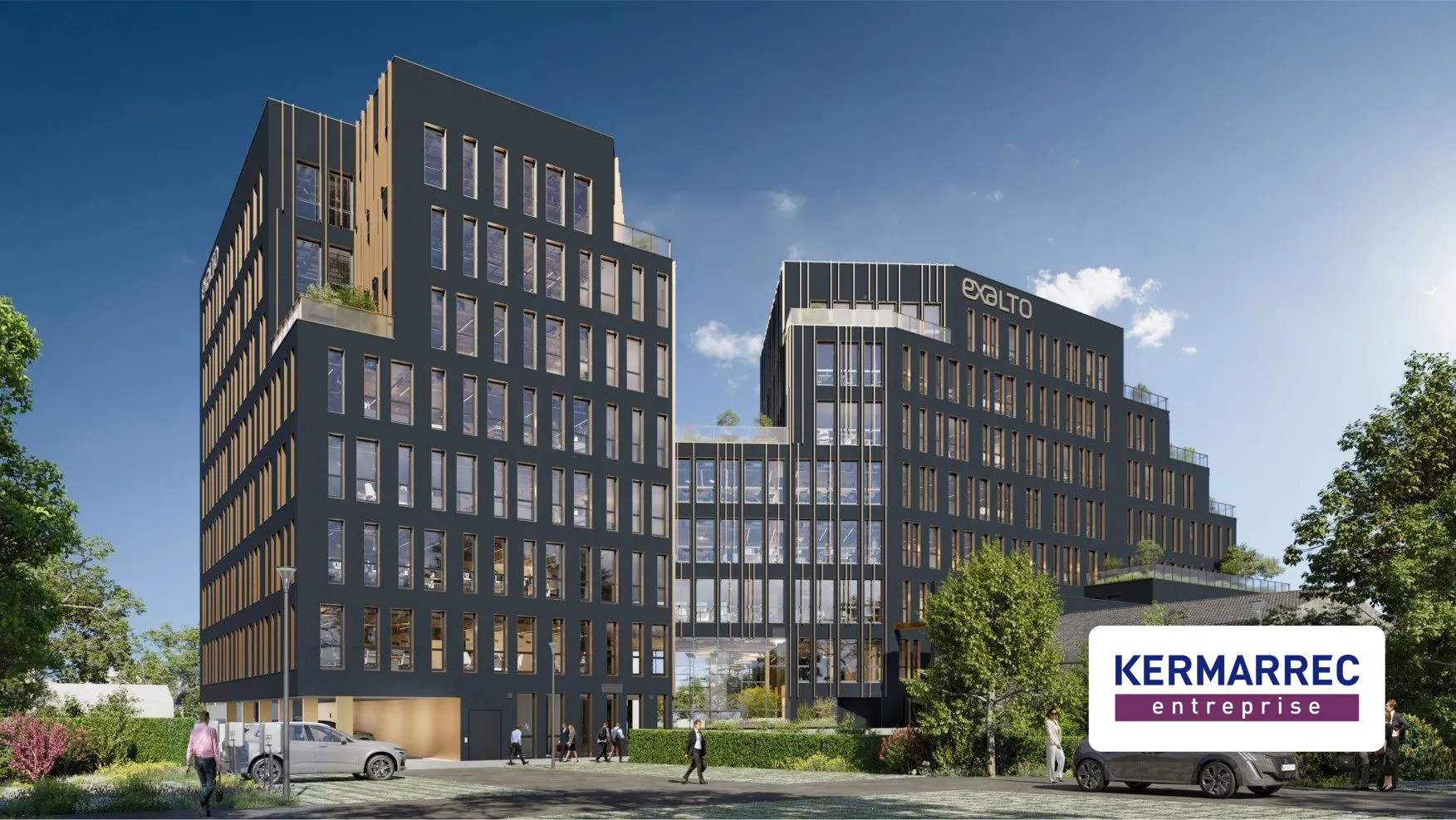 Ensemble de bureaux 'Exalto' à Chantepie avec terrasse et parking – Facilité d'accès 