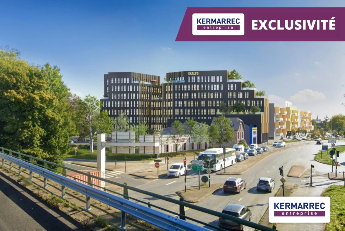 Ensemble de bureaux 'Exalto' à Chantepie avec terrasse et parking – Facilité d'accès 