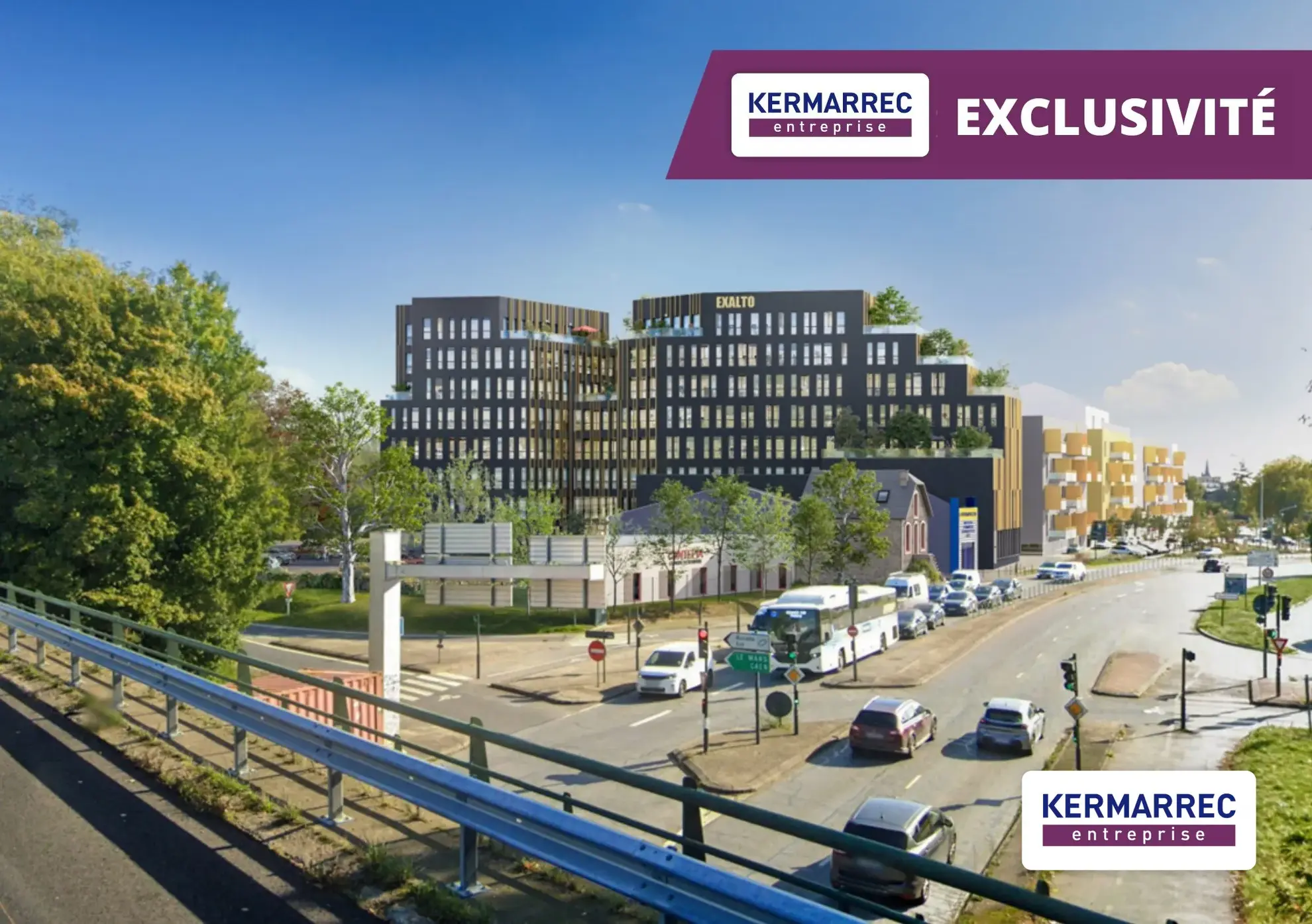 Ensemble de bureaux 'Exalto' à Chantepie avec terrasse et parking – Facilité d'accès 
