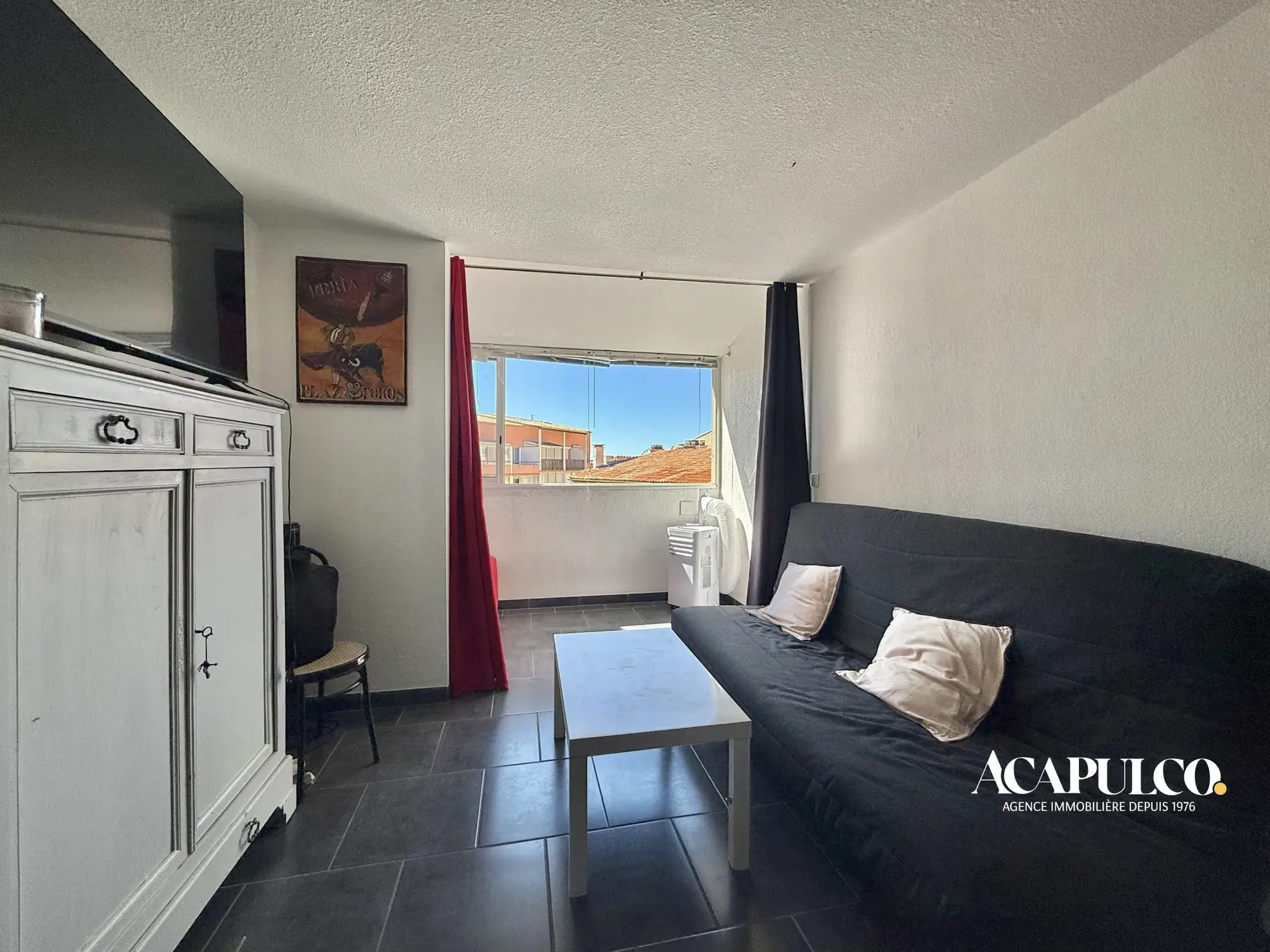 Studio à Cap d'Agde à 350m de la plage, dernier étage, rénové 