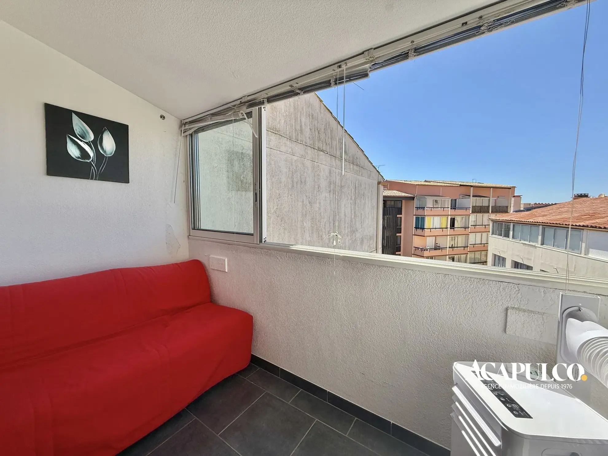 Studio à Cap d'Agde à 350m de la plage, dernier étage, rénové 
