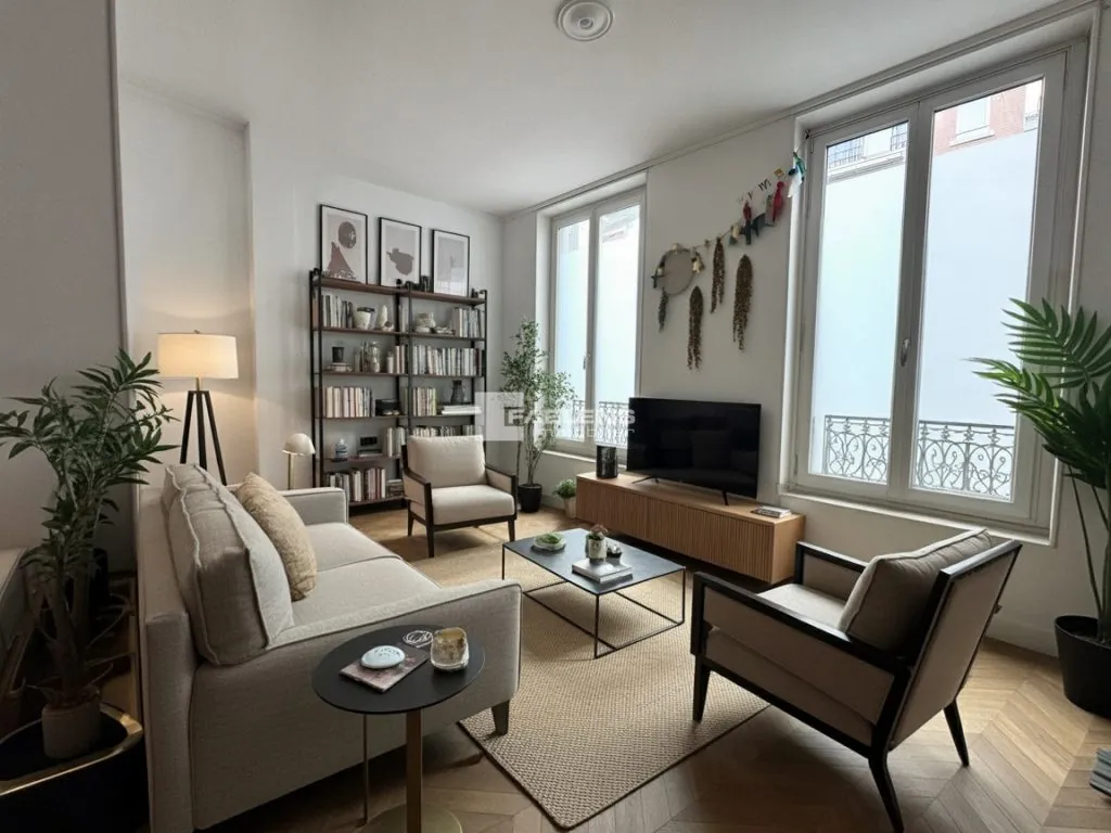 Bel appartement de 2 pièces de 57m² à Lille proche du parc Jean-Baptiste Lebas