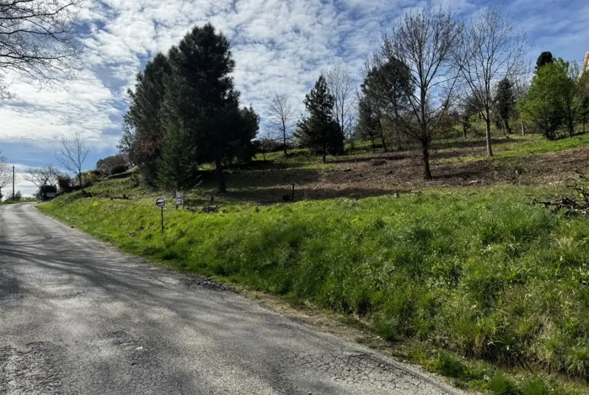 Magnifique terrain constructible à Vals les Bains avec vue montagne 