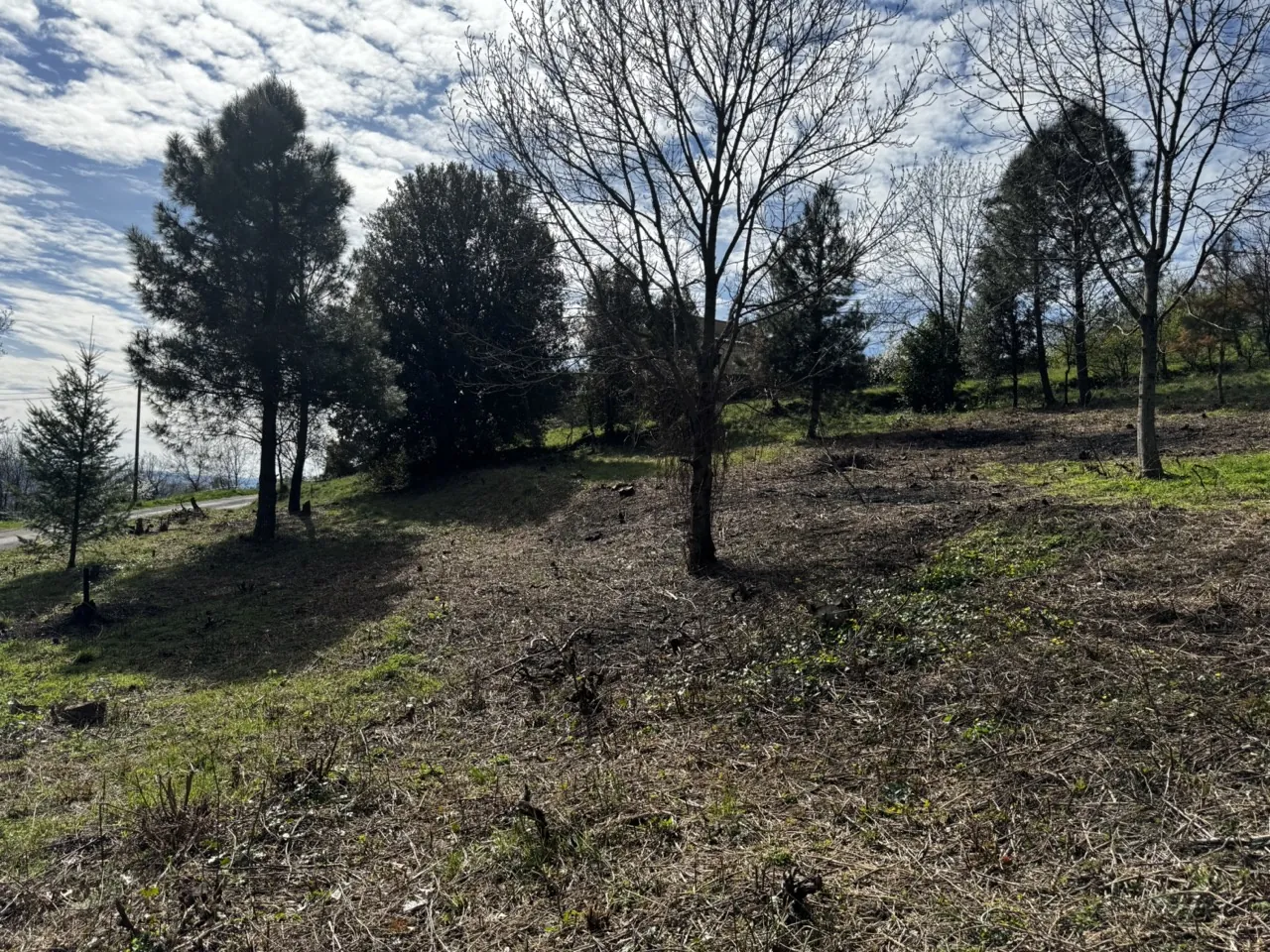 Magnifique terrain constructible à Vals les Bains avec vue montagne 