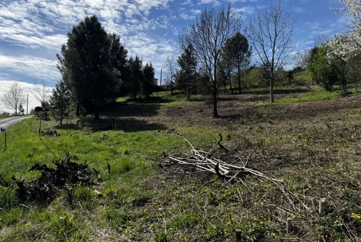 Magnifique terrain constructible à Vals les Bains avec vue montagne 