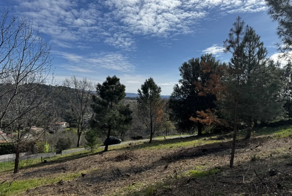Magnifique terrain constructible à Vals les Bains avec vue montagne 