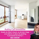 Charmant studio avec balcon, piscine et parking au Chesnay