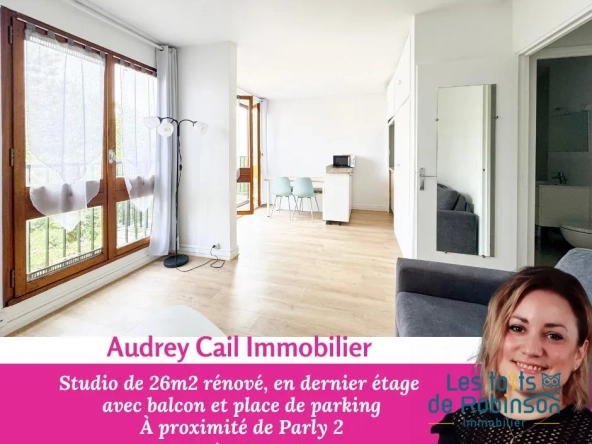 Charmant studio avec balcon, piscine et parking au Chesnay