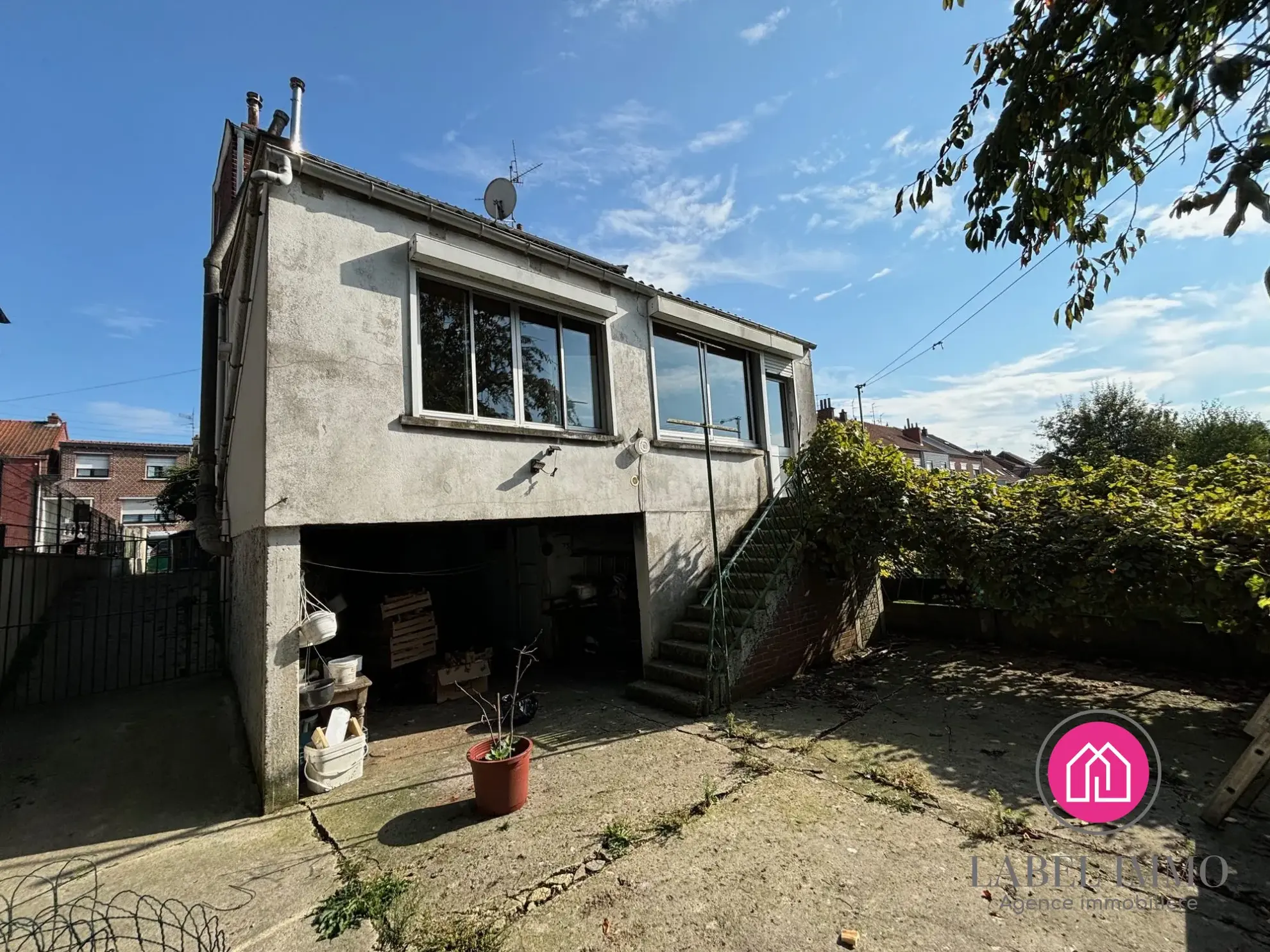 Maison individuelle semi plain pied à Marly avec garage et jardin 