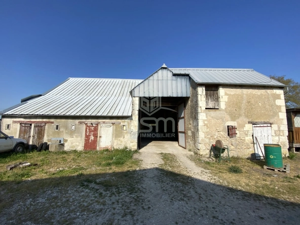 Grande grange à aménager à Sorigny, potentiel pour artisan ou investisseurs