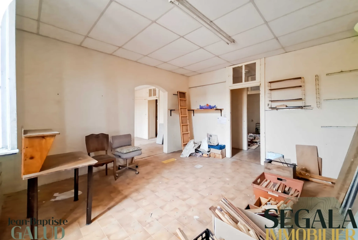 Immeuble à rénover au centre de Carmaux de 180 m² avec jardin intérieur 