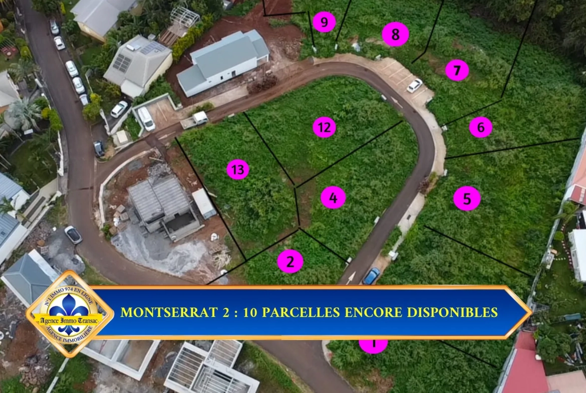Terrain constructible viabilisé de 473 m² à La Montagne Saint Denis 